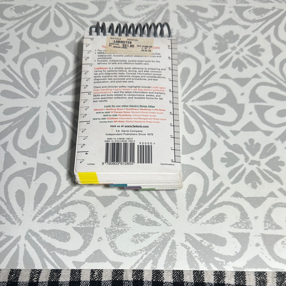 Lab Notes Spiral Reference Guide - Blue Cover - Picture 3 of 10